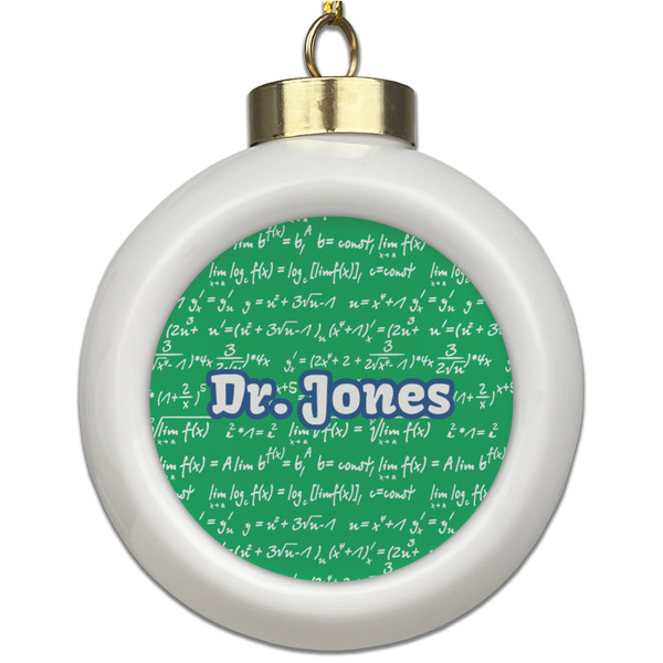 Custom Equations Ceramic Ball Ornament (Personalized)