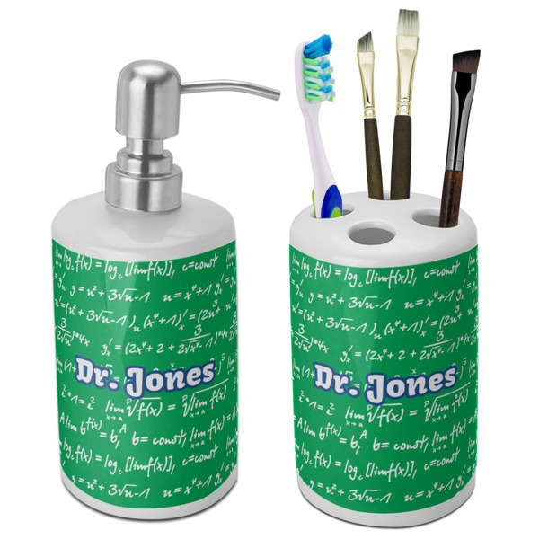 Custom Equations Ceramic Bathroom Accessories Set (Personalized)