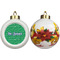 Equations Ceramic Christmas Ornament - Poinsettias (APPROVAL)