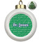 Equations Ceramic Christmas Ornament - Xmas Tree (Front View)