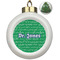 Equations Ceramic Ball Ornament - Christmas Tree (Personalized)