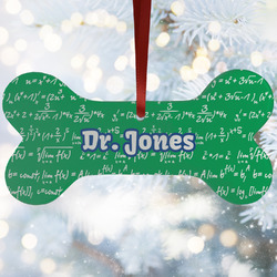 Equations Ceramic Dog Ornament w/ Name or Text
