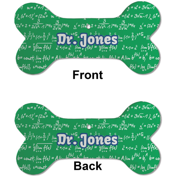 Equations Ceramic Flat Ornament - Bone Front & Back (APPROVAL)