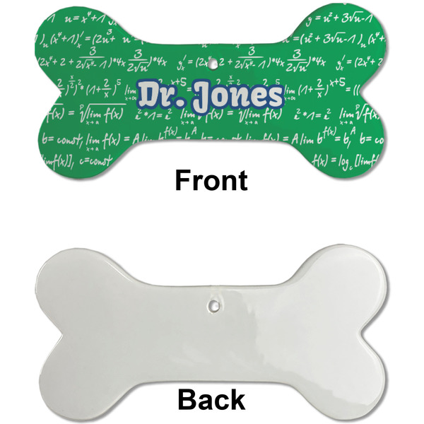 Equations Ceramic Flat Ornament - Bone Front & Back Single Print (APPROVAL)