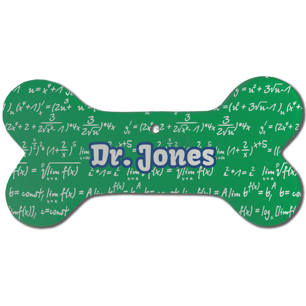 Equations Ceramic Flat Ornament - Bone Front