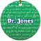 Equations Round Ceramic Ornament w/ Name or Text