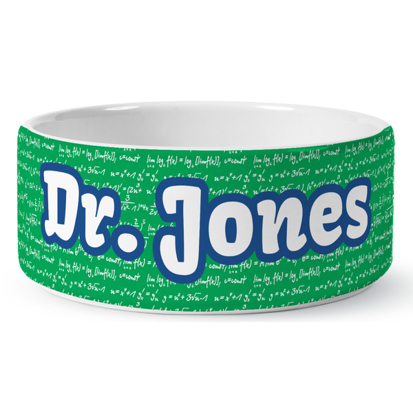Custom Equations Ceramic Dog Bowl (Personalized)