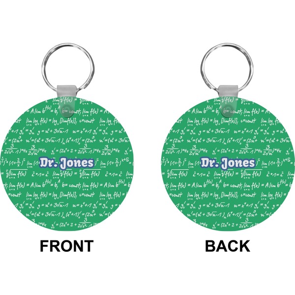 Equations Circle Keychain (Front + Back)