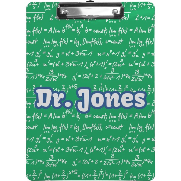 Custom Equations Clipboard (Letter Size) (Personalized)