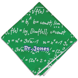 Equations Cloth Dinner Napkin - Single w/ Name or Text