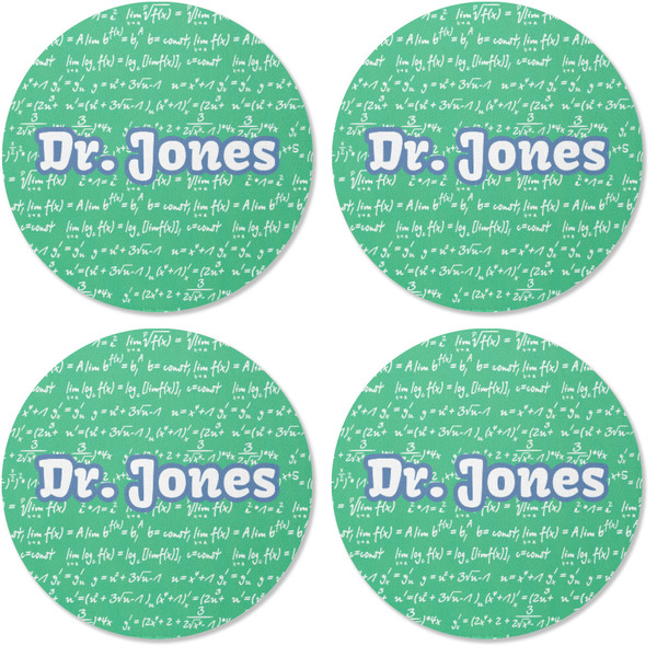 Equations Coaster Round Rubber Back - Apvl