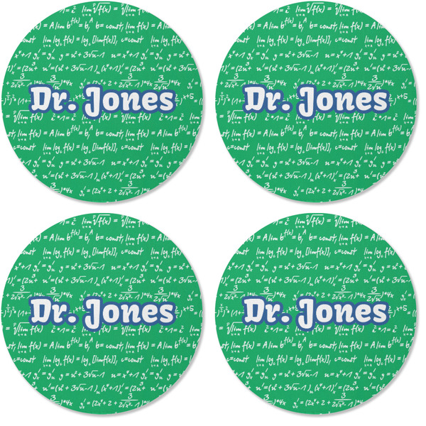 Equations Coaster Round Rubber Back - Apvl