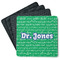 Equations Square Rubber Backed Coasters - Set of 4 (Personalized)