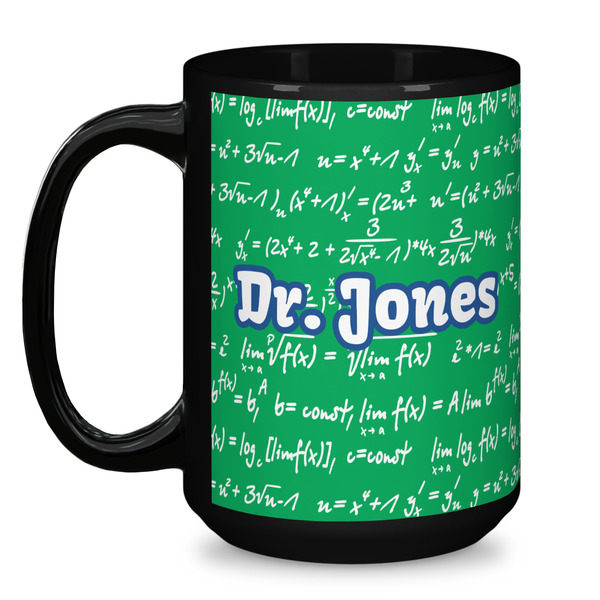 Equations Coffee Mug - 15 oz - Black