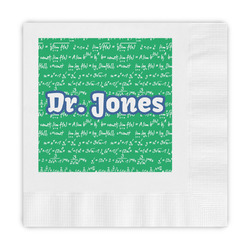 Equations Embossed Decorative Napkins (Personalized)