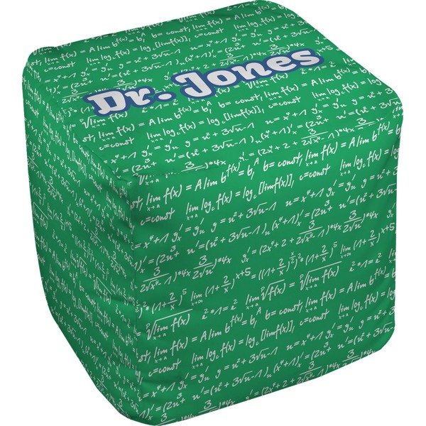 Custom Equations Cube Pouf Ottoman - 18" (Personalized)