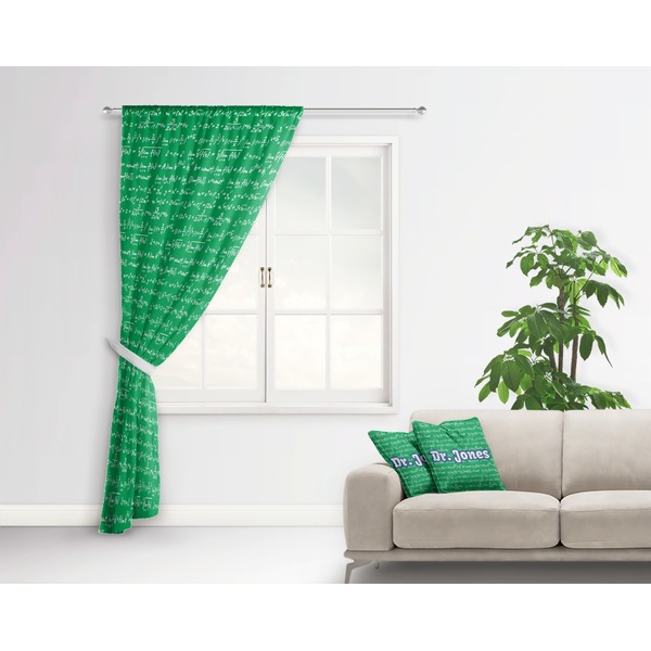 Equations Curtain With Window and Rod - in Room Matching Pillow