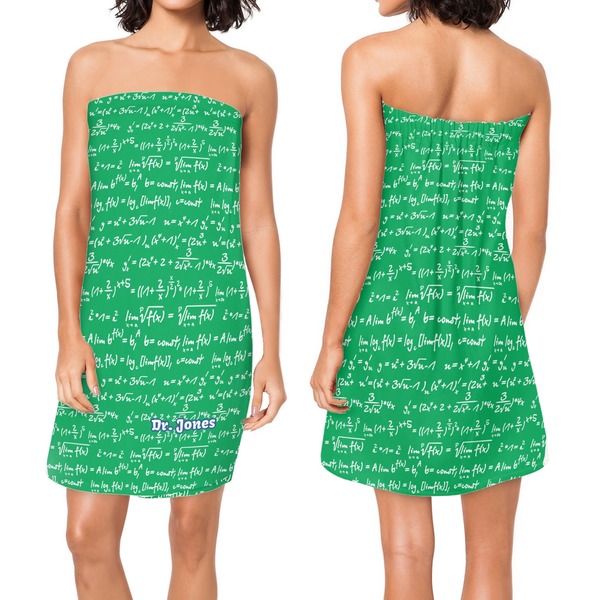 Equations Custom Bath Wrap - Front & Back View