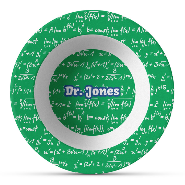 Custom Equations Plastic Bowl - Microwave Safe - Composite Polymer (Personalized)
