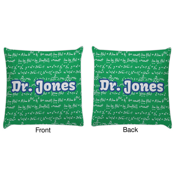 Equations Decorative Pillow Case - Approval