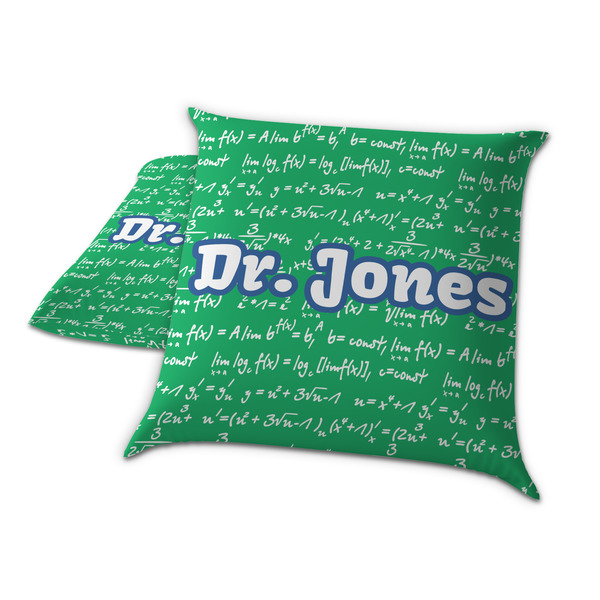 Equations Decorative Pillow Case - TWO