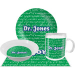 Equations Dinner Set - Single 4 Pc Setting w/ Name or Text