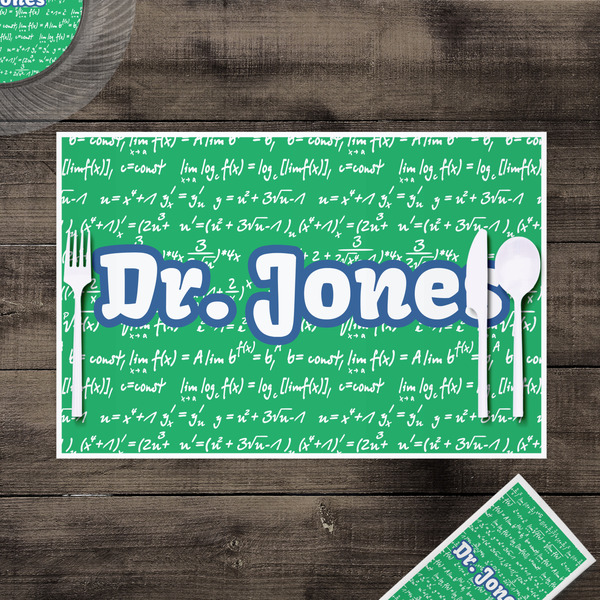 Equations Disposable Paper Placemat - In Context