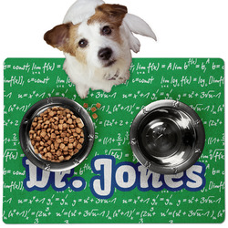 Equations Dog Food Mat - Medium w/ Name or Text