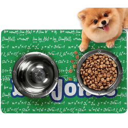 Equations Dog Food Mat - Small w/ Name or Text