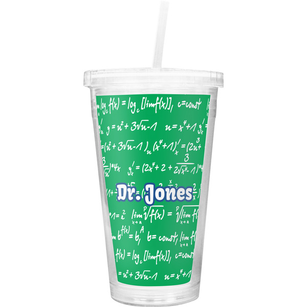 Custom Equations Double Wall Tumbler with Straw (Personalized)
