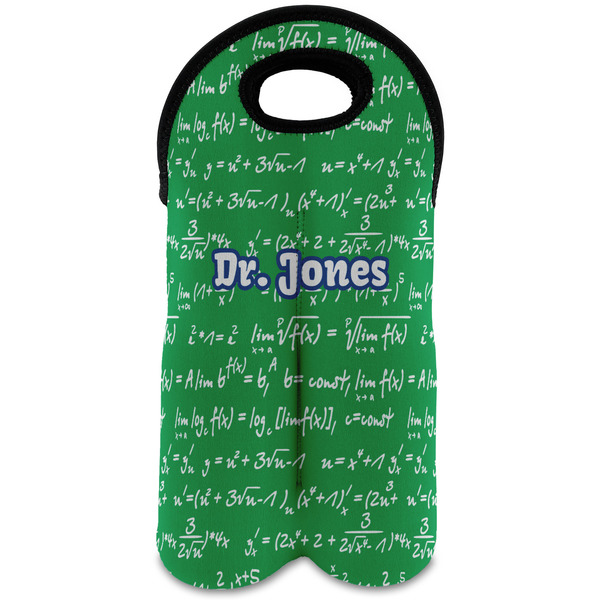 Custom Equations Wine Tote Bag (2 Bottles) (Personalized)