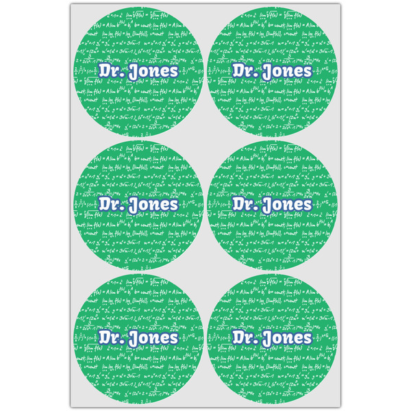 Equations Drink Topper - Large - Set of 6