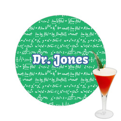 Equations Printed Drink Topper -  2.5" (Personalized)