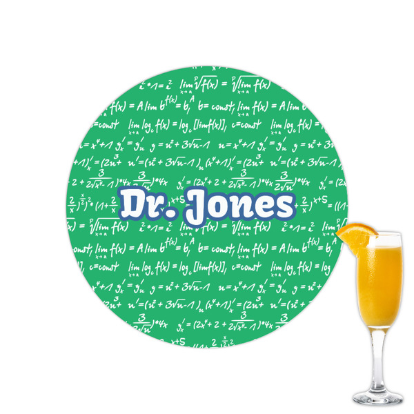 Custom Equations Printed Drink Topper - 2.15" (Personalized)