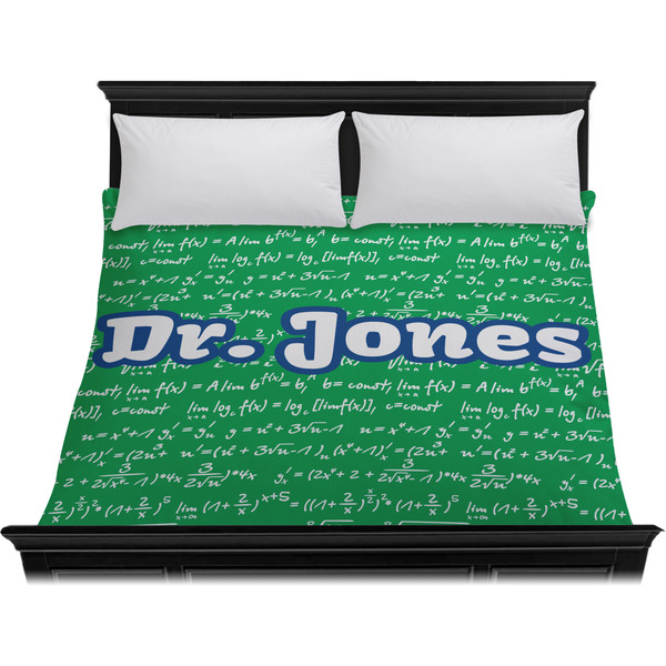 Equations Duvet Cover - King - On Bed - No Prop