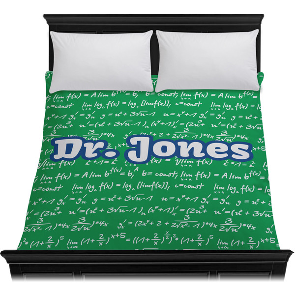 Equations Duvet Cover - Queen - On Bed - No Prop