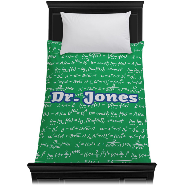 Equations Duvet Cover - Twin - On Bed - No Prop