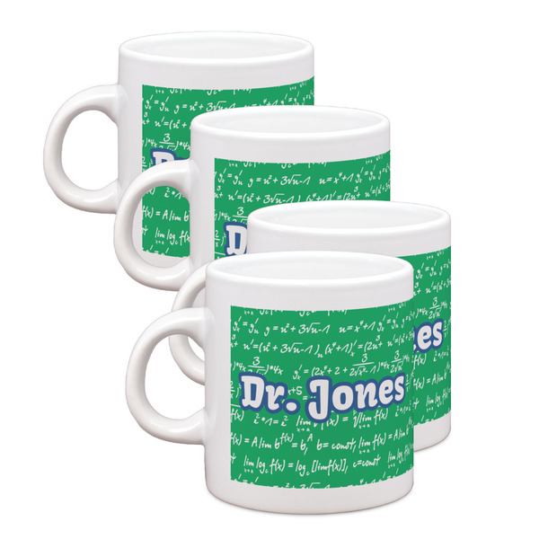 Custom Equations Single Shot Espresso Cups - Set of 4 (Personalized)