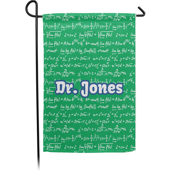 Custom Equations Small Garden Flag - Single Sided w/ Name or Text