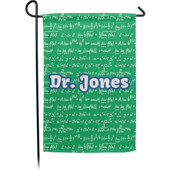 Custom Equations Small Garden Flag - Double Sided w/ Name or Text