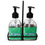 Equations Glass Soap & Lotion Bottle Set (Personalized)