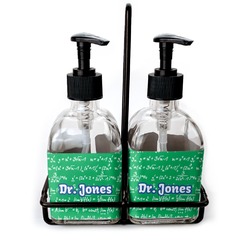 Equations Glass Soap & Lotion Bottle Set (Personalized)