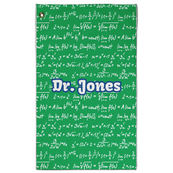 Custom Equations Golf Towel - Poly-Cotton Blend w/ Name or Text