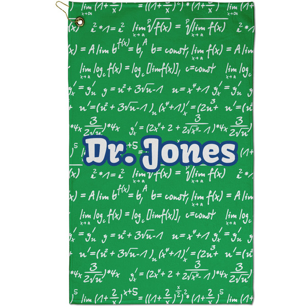 Custom Equations Golf Towel - Poly-Cotton Blend - Small w/ Name or Text