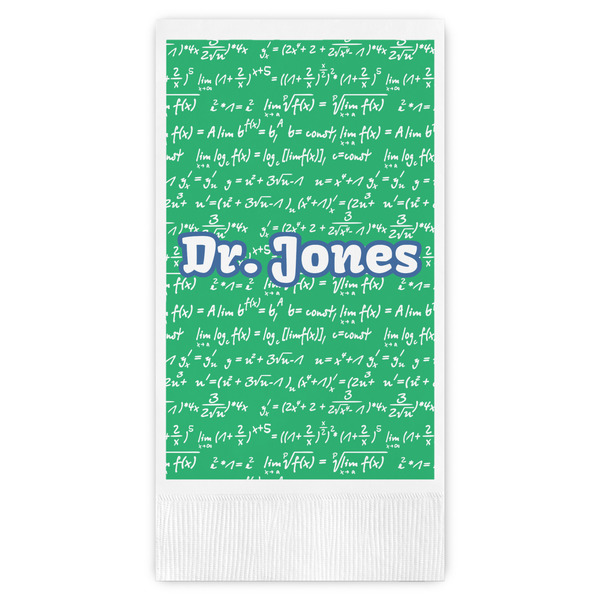 Custom Equations Guest Napkins - Full Color - Embossed Edge (Personalized)