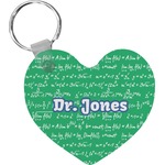 Equations Heart Plastic Keychain w/ Name or Text