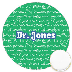Equations Printed Cookie Topper - 3.25" (Personalized)