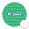 Equations Printed Cookie Topper - Round (Personalized)