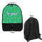 Equations Large Backpack - Black - Front & Back View
