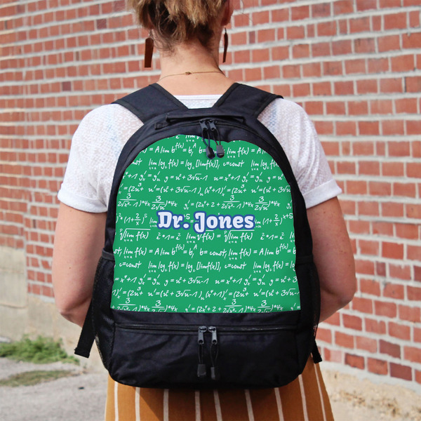 Equations Large Backpack - Black - On Back